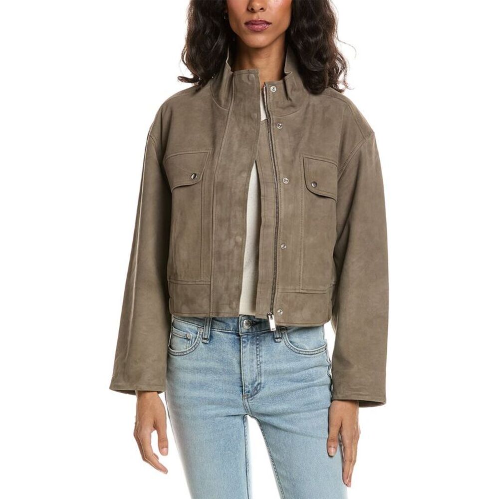 Walter Baker Womens Rihanna Suede Jacket